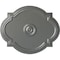 Ekena Millwork Waltz Ceiling Medallion (Fits Canopies up to 4 1/2"), Hand-Painted Silver, 21 1/4"W x 17 3/8"H x 1"P CM21WASLS - alternate 1